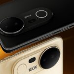 AI-rendered image of the Vivo T4 Ultra in dual shades, highlighting its sleek rear design and premium finish.