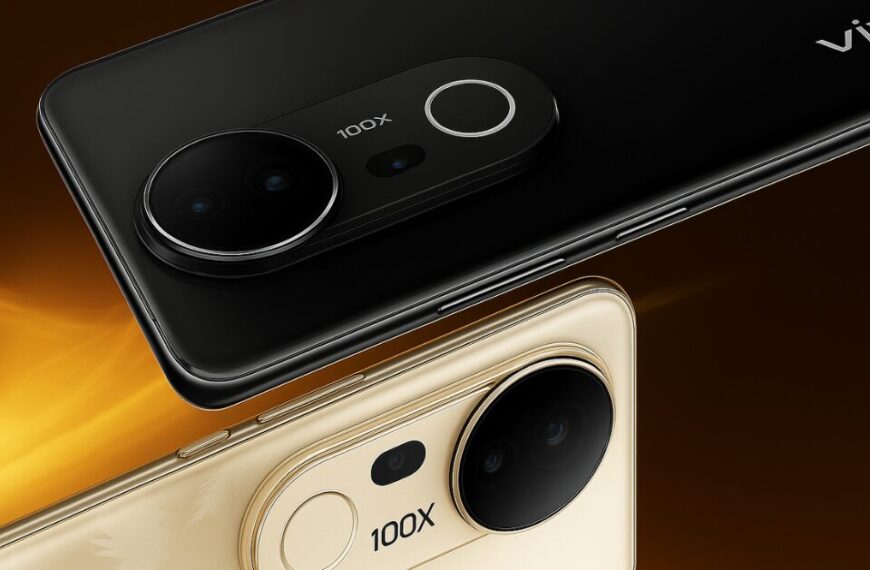 AI-rendered image of the Vivo T4 Ultra in dual shades, highlighting its sleek rear design and premium finish.