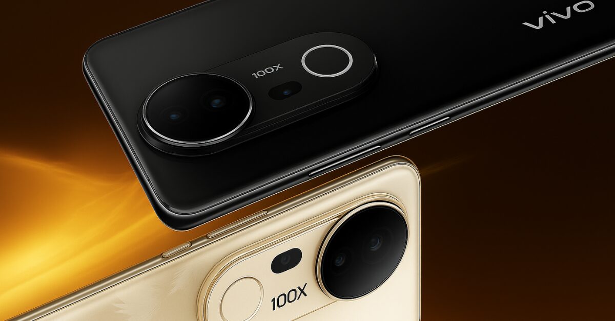 AI-rendered image of the Vivo T4 Ultra in dual shades, highlighting its sleek rear design and premium finish.
