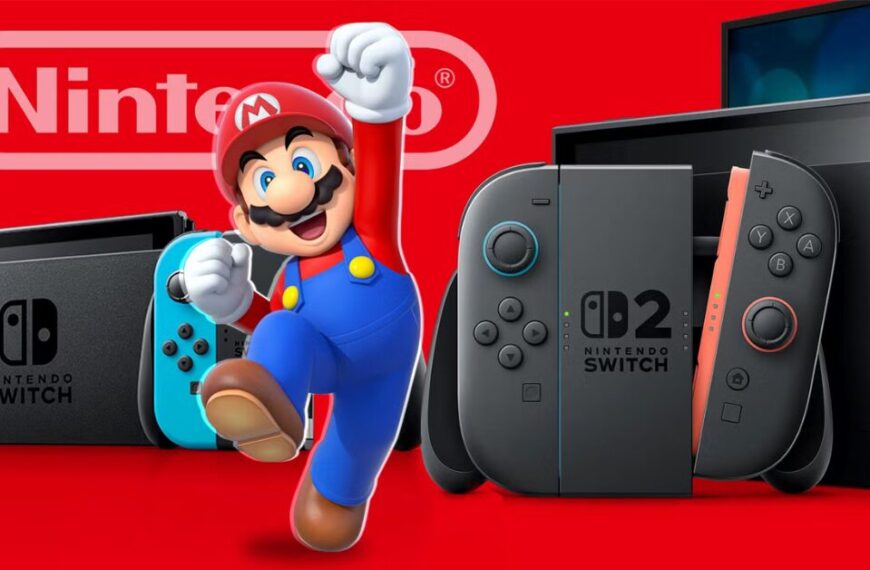 Nintendo Switch 2 console placed beside its dock, symbolizing ongoing support for the Switch family.