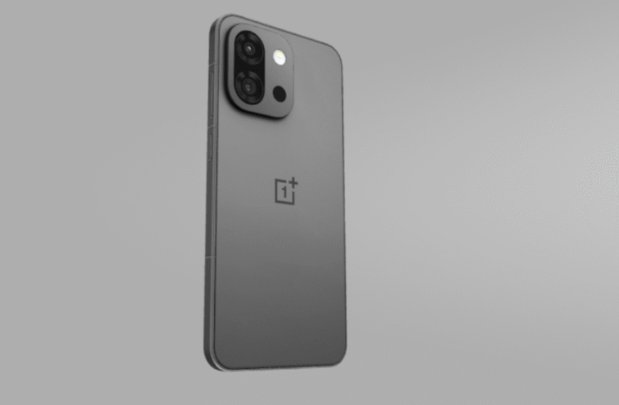 OnePlus 13s smartphone in matte black finish with dual rear cameras and flat-edge design