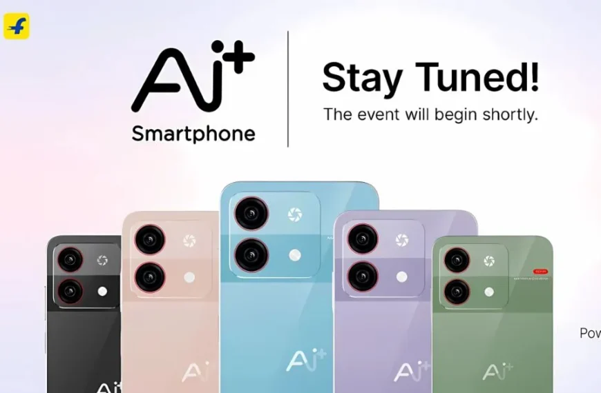 Ai+ smartphones in five colors displayed ahead of Flipkart launch, powered by NxtQuantum OS