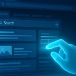 AI-powered digital hand organizing browser tabs in Microsoft Edge