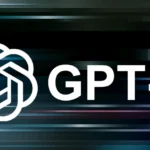 Official GPT‑5 logo with OpenAI branding on a futuristic dark background