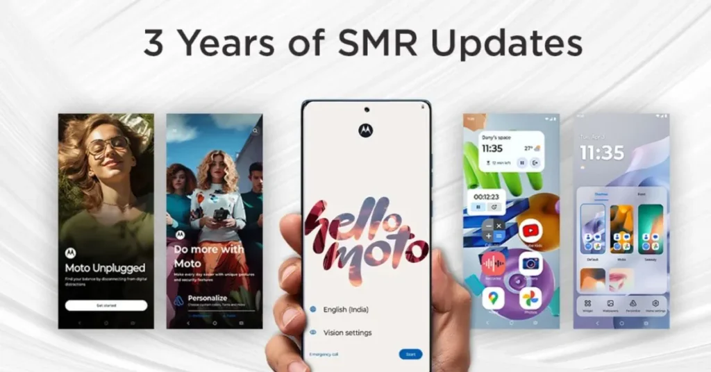Motorola Hello UX features and update support on Moto G96 5G