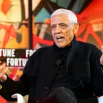 Vinod Khosla speaking at a Fortune event about AI and the future of jobs